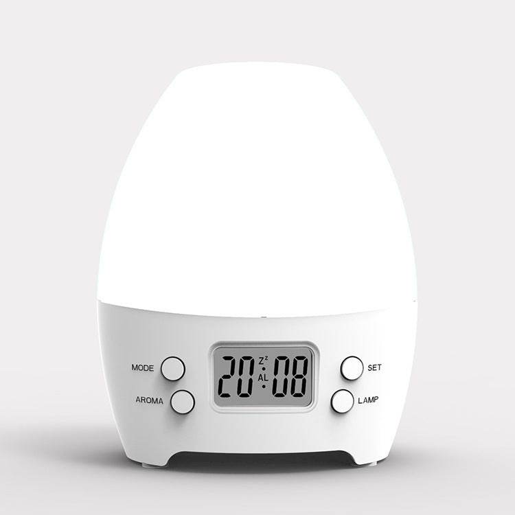 Electric Aroma Humidifier with Colorful LED Night Light and Alarm Clock - Flowly Home