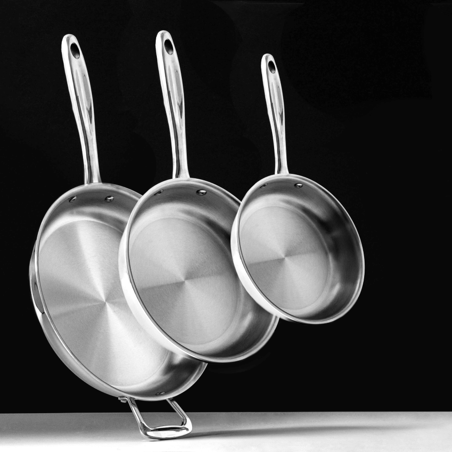 3 Piece Fry Pan Set for Perfect Cooking and Versatile Recipes
