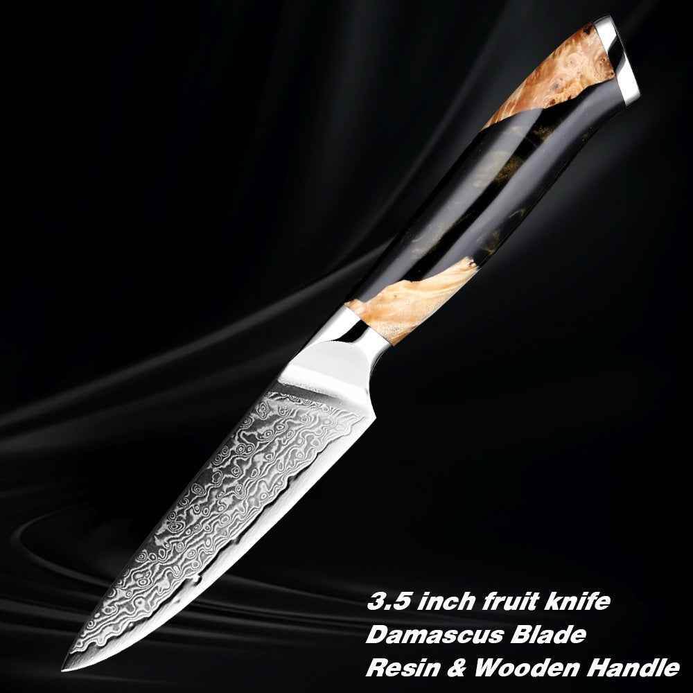 Damascus Steel Chef Knife - Professional Kitchen Knife for Chefs - Flowly Home
