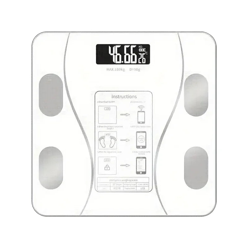 Smart Body Fat Scale - Wireless LED Digital Bathroom Weight Scale & Body Composition Analyzer