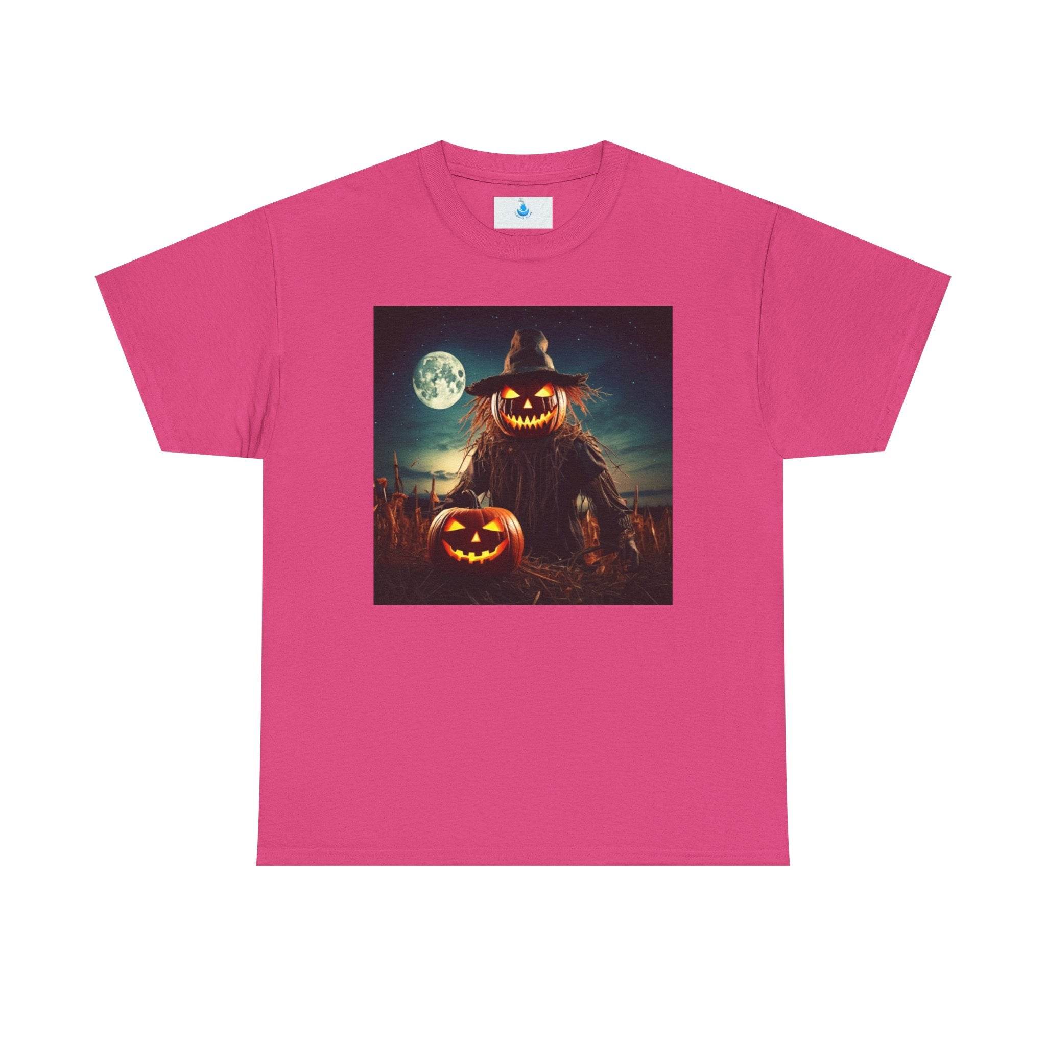 Spooky Scarecrow Halloween Shirt - Unisex Heavy Cotton Tee for Autumn Festivities and Trick or Treat Fun - Flowly Home
