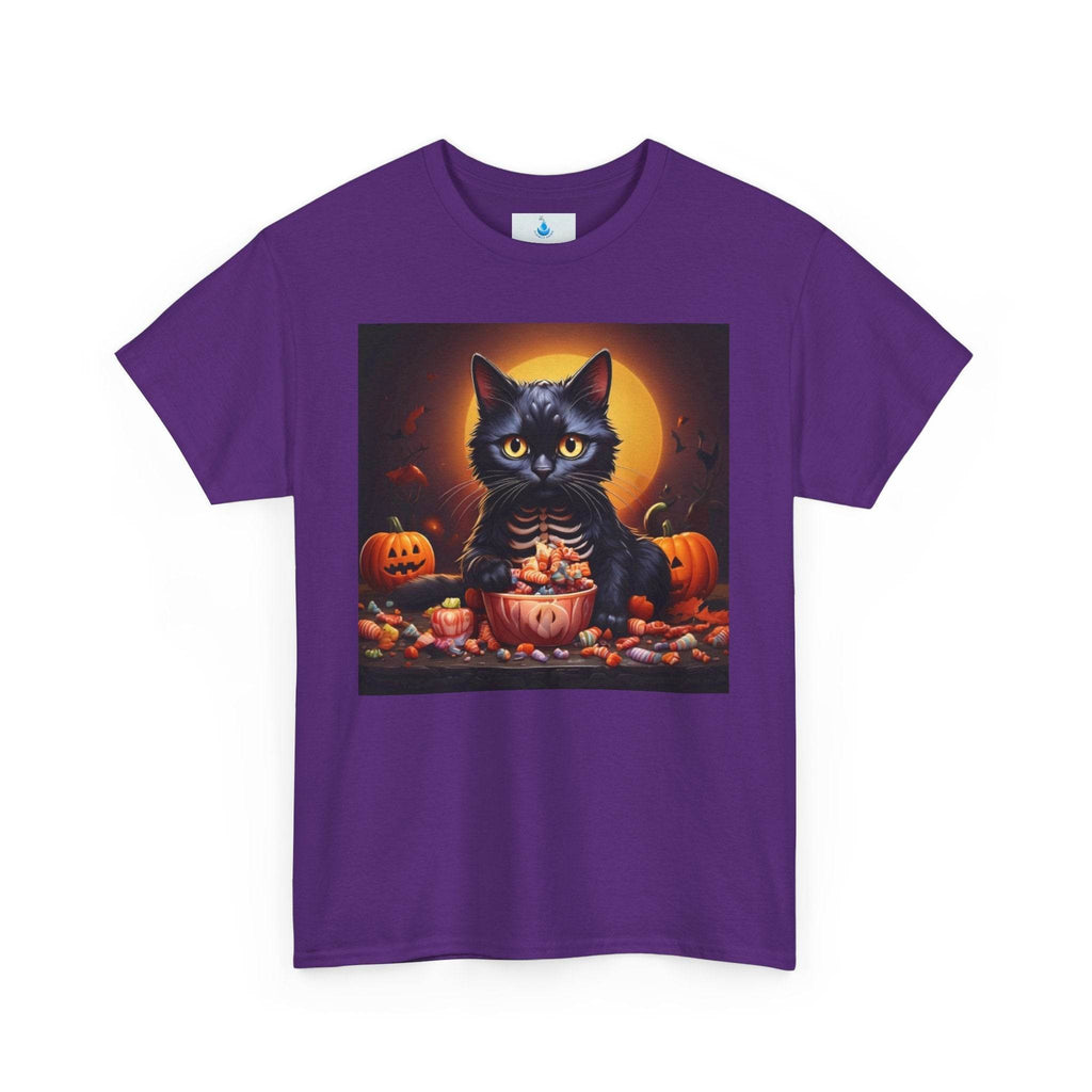 Halloween Cat T-Shirt - Spooky Unisex Tee for Fall Fashion & Cat Lovers - Flowly Home