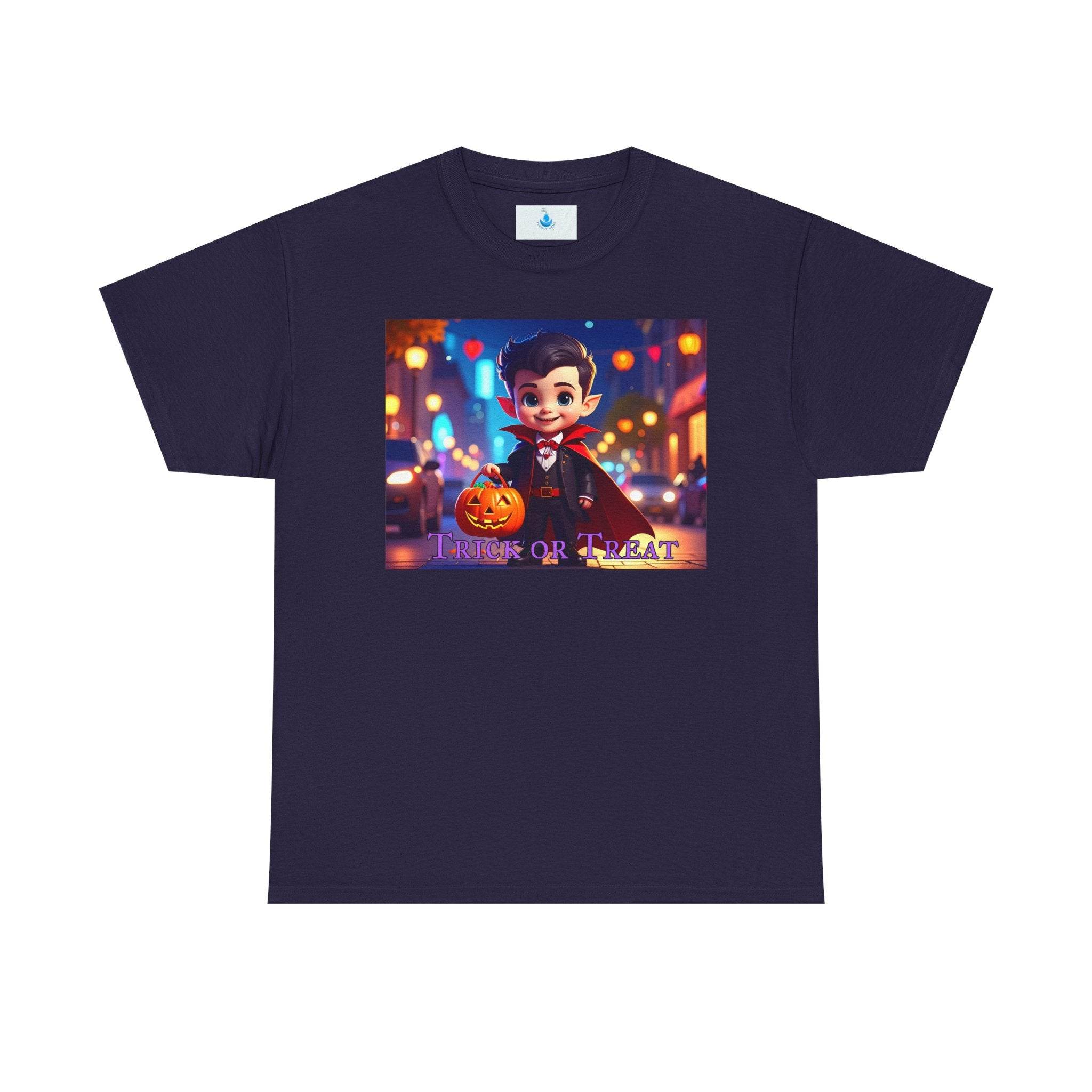 Halloween Unisex T-Shirt, Spooky Graphic Tee for Kids, Trick or Treat Apparel, Cute Vampire Costume Top, Fun Fall Fashion - Flowly Home