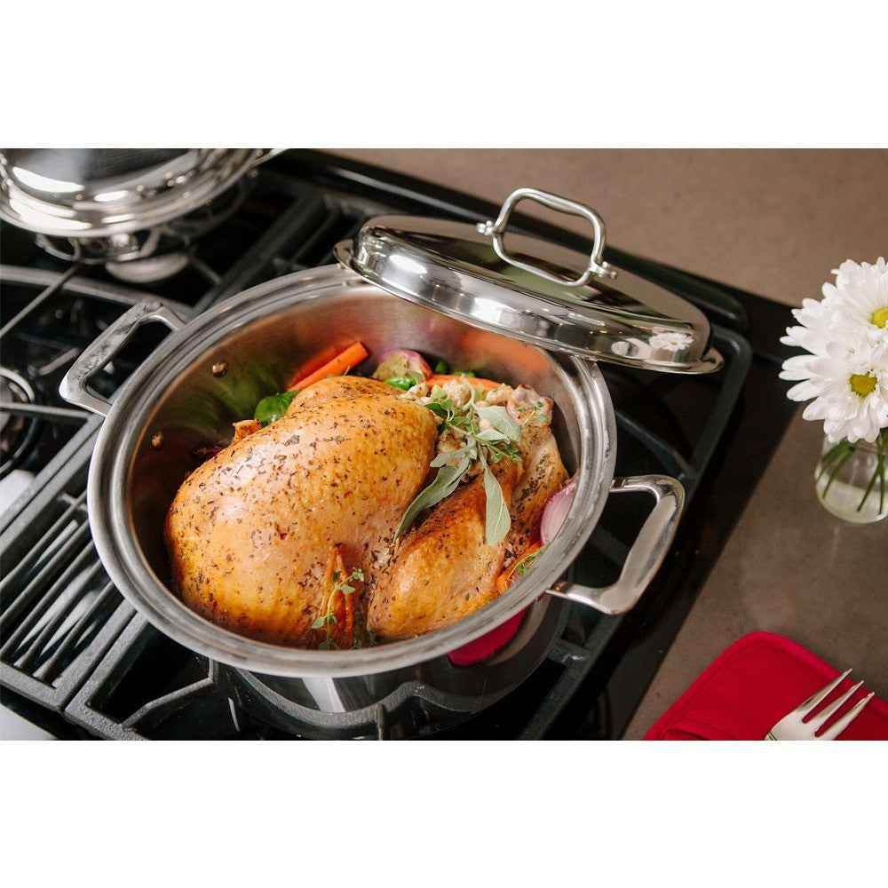 8 Quart Stockpot for Versatile Cooking and Meal Preparation - Flowly Home