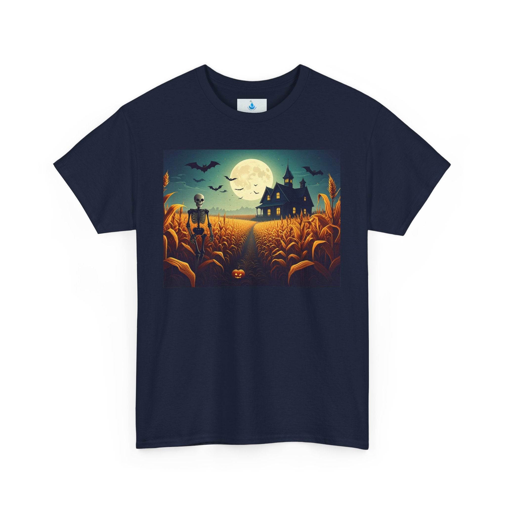 Spooky Halloween Tee, Unisex Graphic T-Shirt, Pumpkin Patch Shirt, Ghostly Design Apparel, Fall Fashion Top, Perfect for Halloween Parties - Flowly Home
