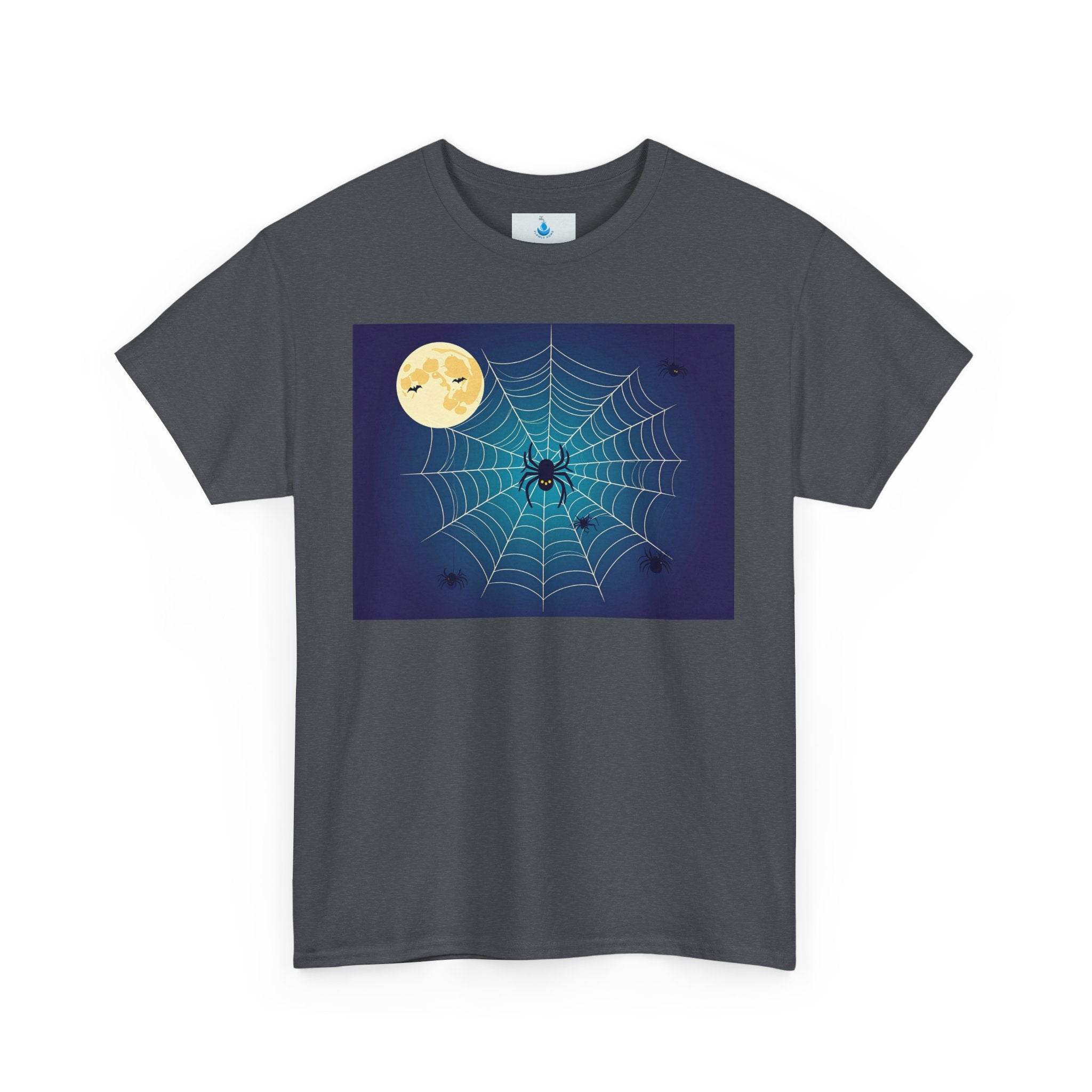 Spooky Halloween Tee, Unisex Cotton Shirt, Fall Fashion, Halloween Costume, Spider Web Design, Casual Wear, Trick or Treat - Flowly Home