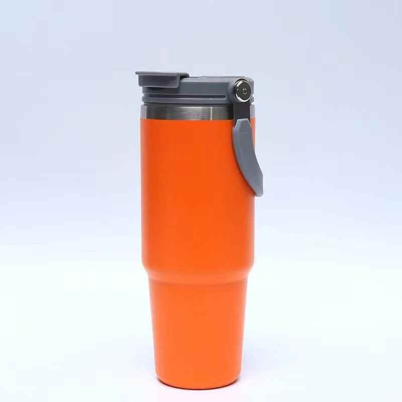 Handheld Stainless Steel Insulated Cup - Dual Drink 304 Design - Flowly Home