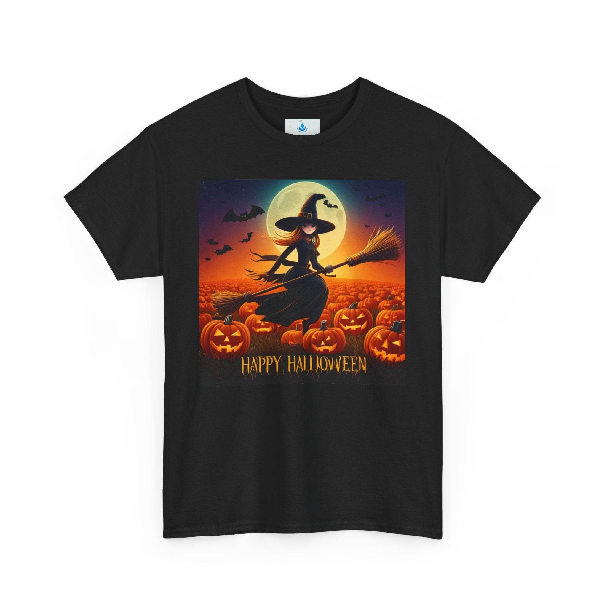 Halloween Witch Tee, Spooky Shirt, Unisex Halloween Costume, Fall Fashion, Trick-or-Treat Apparel, Pumpkin Patch Tee, October 31 Outfit - Flowly Home