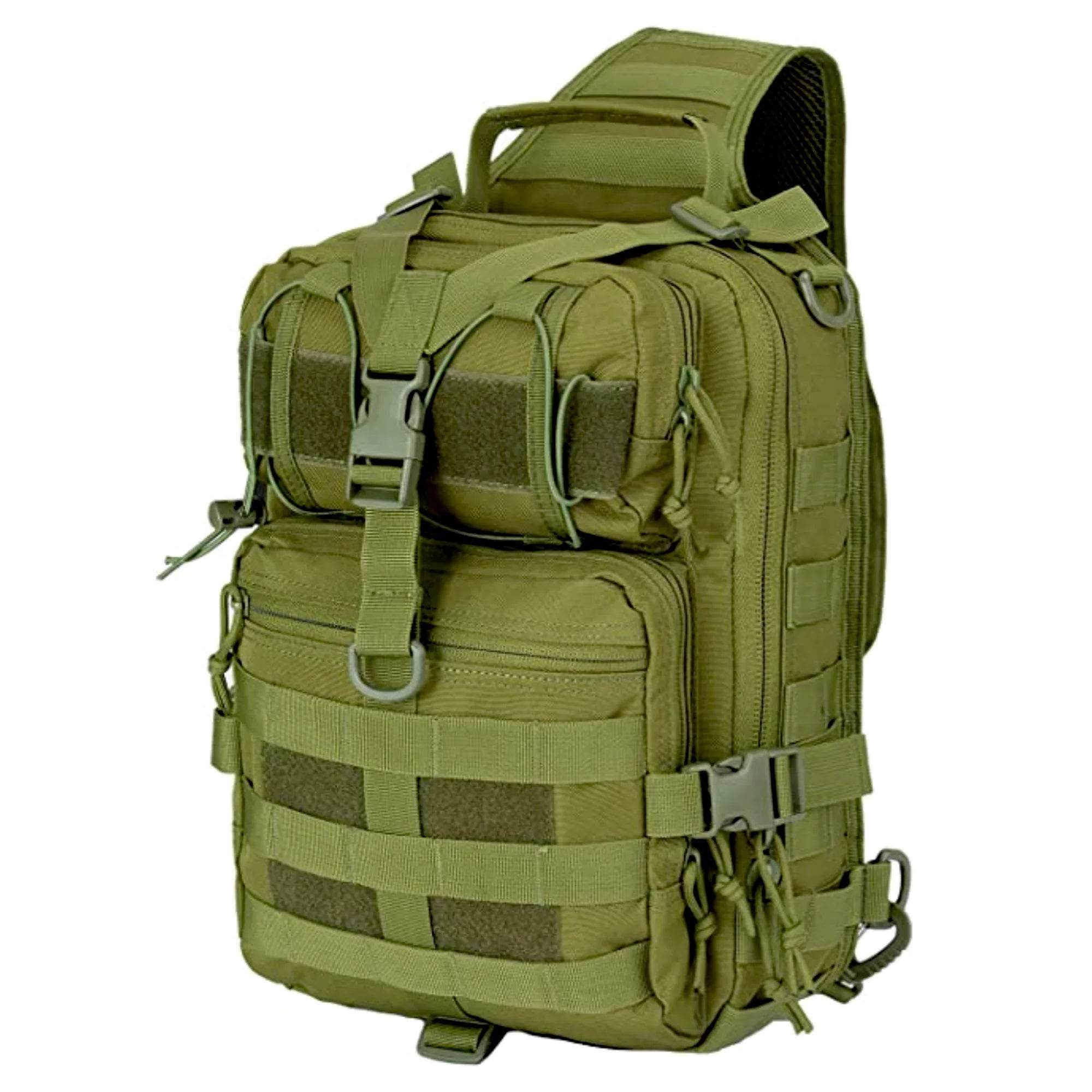 Jupitergear Tactical Sling Backpack 15L Molle Military Shoulder Bag Outdoor Daypack with Adjustable Strap - Flowly Home