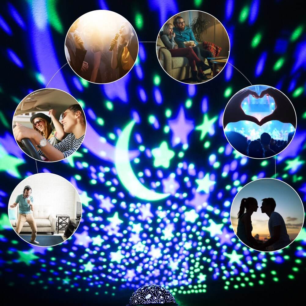 Star Projector Night Light for a Stunning Starry Ambiance in Your Space - Flowly Home