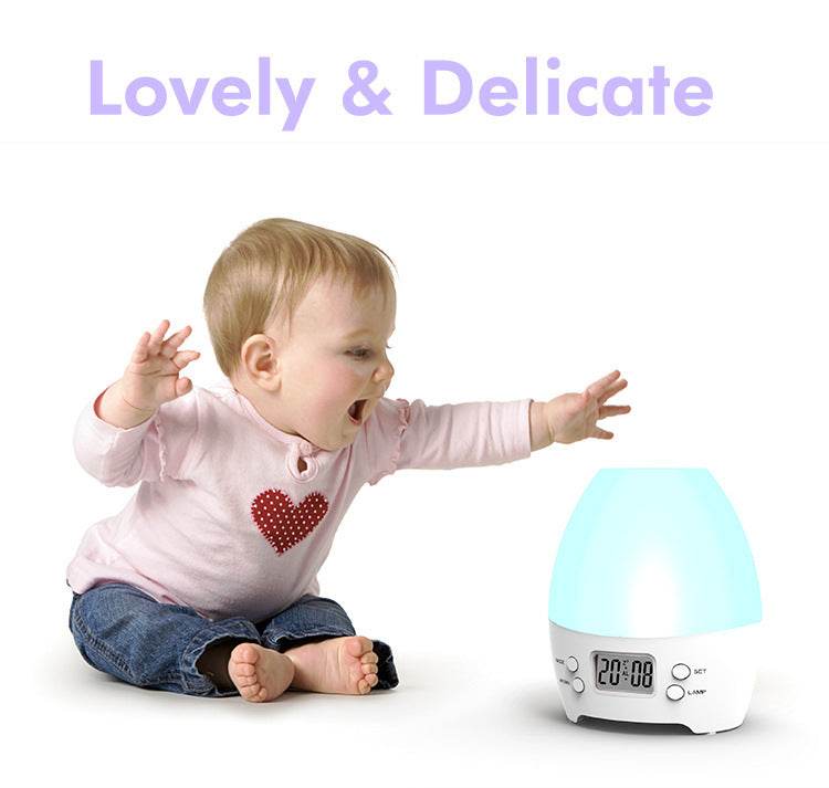 Electric Aroma Humidifier with Colorful LED Night Light and Alarm Clock - Flowly Home