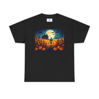 Spooky Fall Vibes Unisex Heavy Cotton Tee, Halloween T-Shirt, Pumpkin Graphic Tee, Casual Autumn Wear, Festive Everyday Apparel - Flowly Home