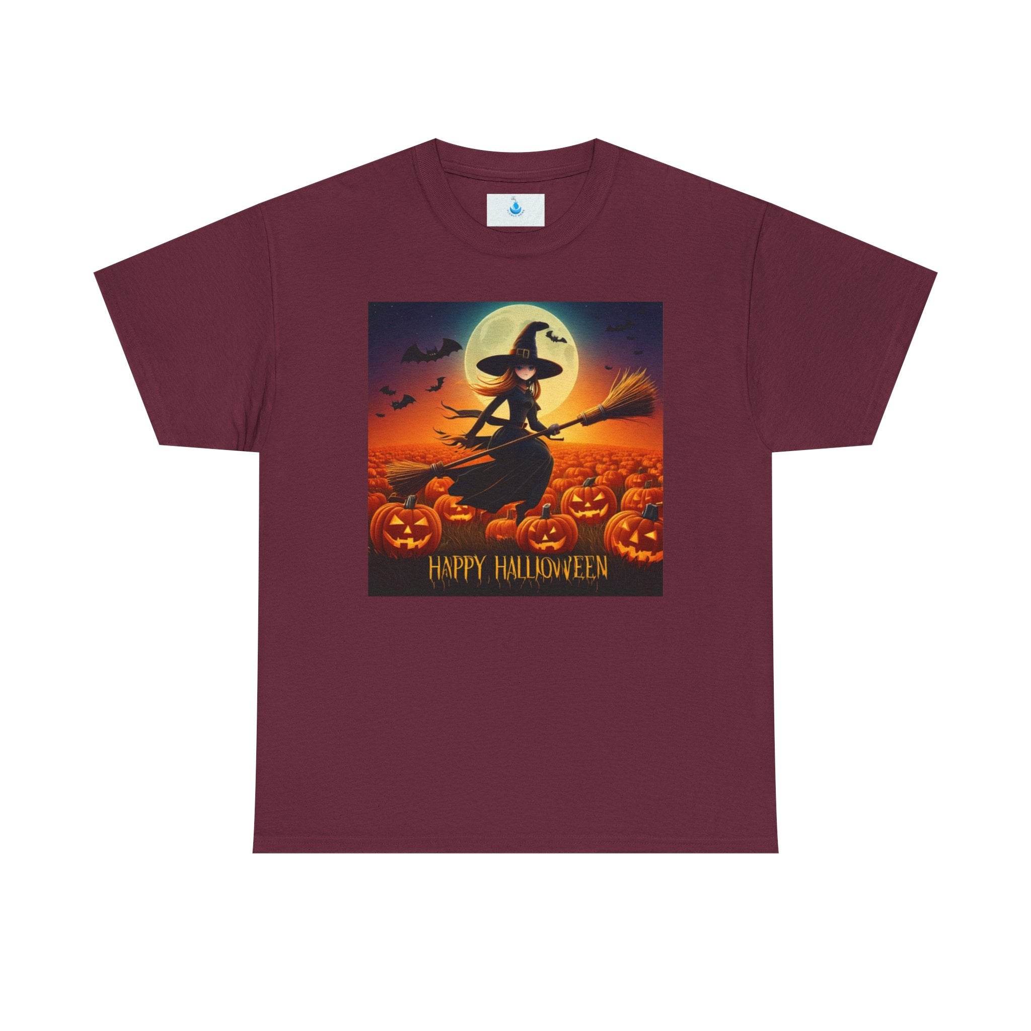 Halloween Witch Tee, Spooky Shirt, Unisex Halloween Costume, Fall Fashion, Trick-or-Treat Apparel, Pumpkin Patch Tee, October 31 Outfit - Flowly Home