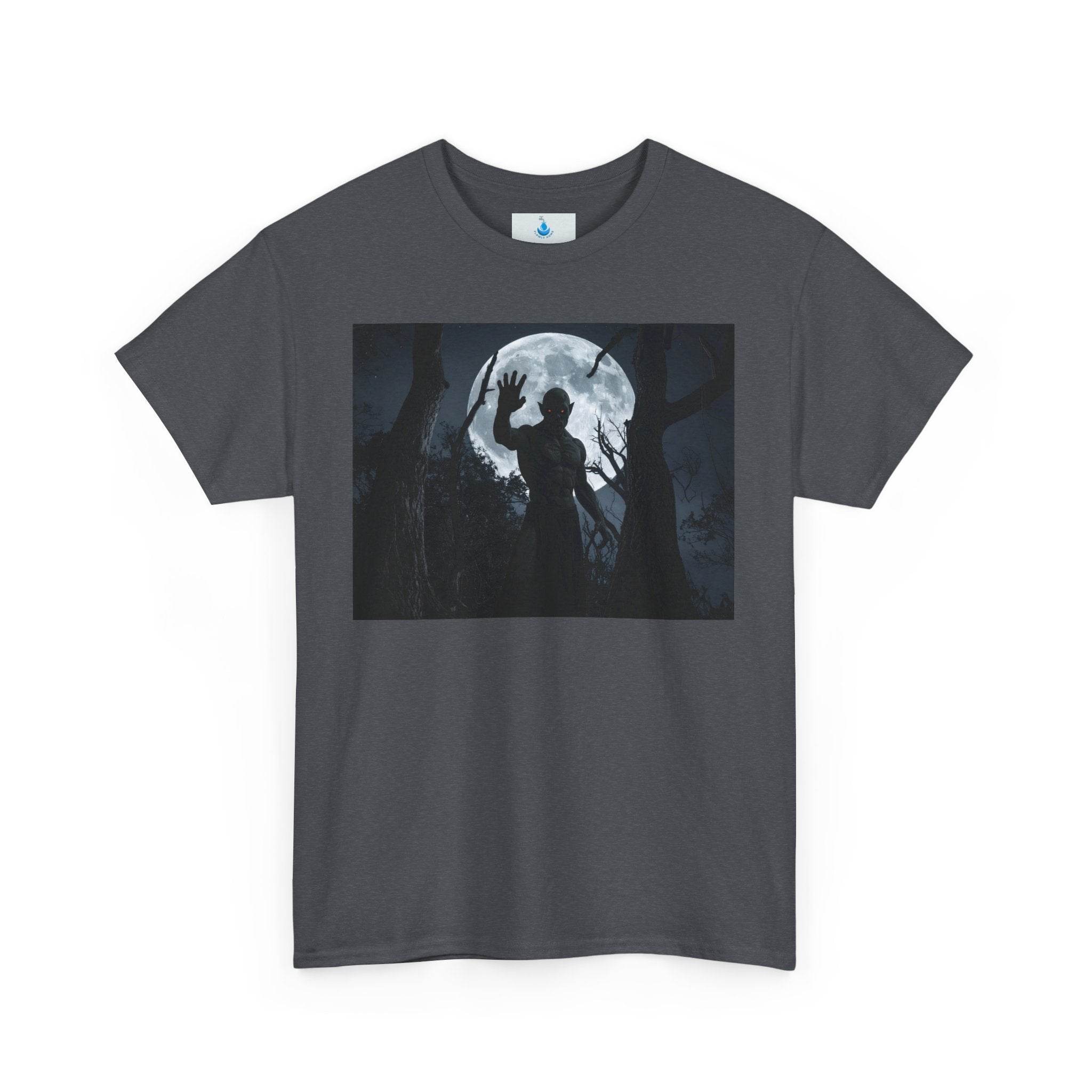 Spooky Moonlight Unisex Tee – Perfect for Halloween, Casual Wear, Ghost Lovers, or Night Out - Flowly Home