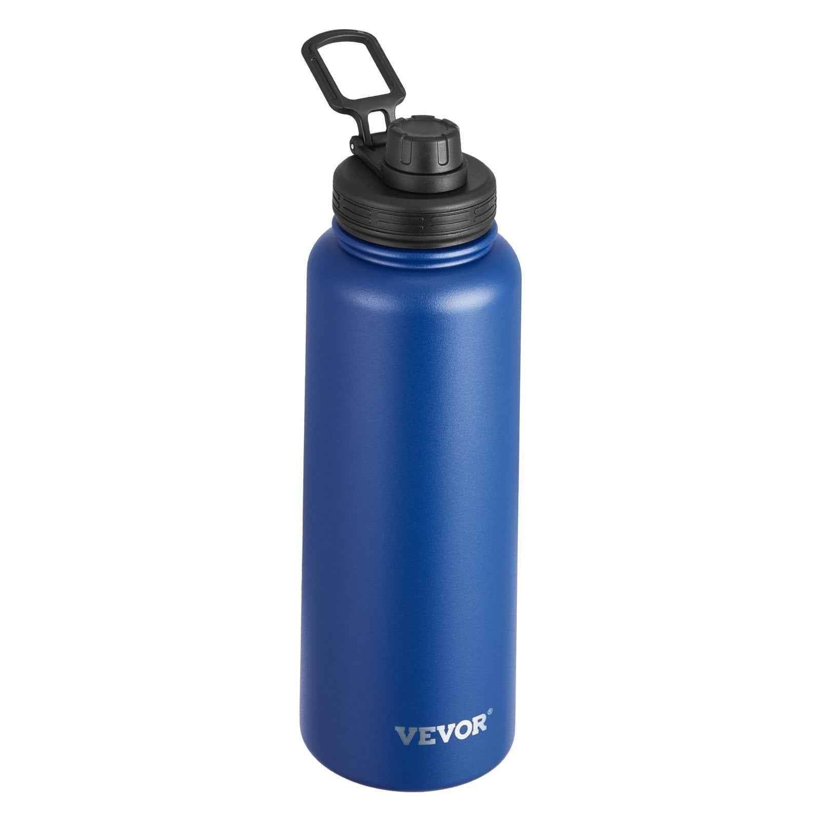 40 Oz Insulated Stainless Steel Water Bottle with Wide Mouth Lid Blue - Flowly Home