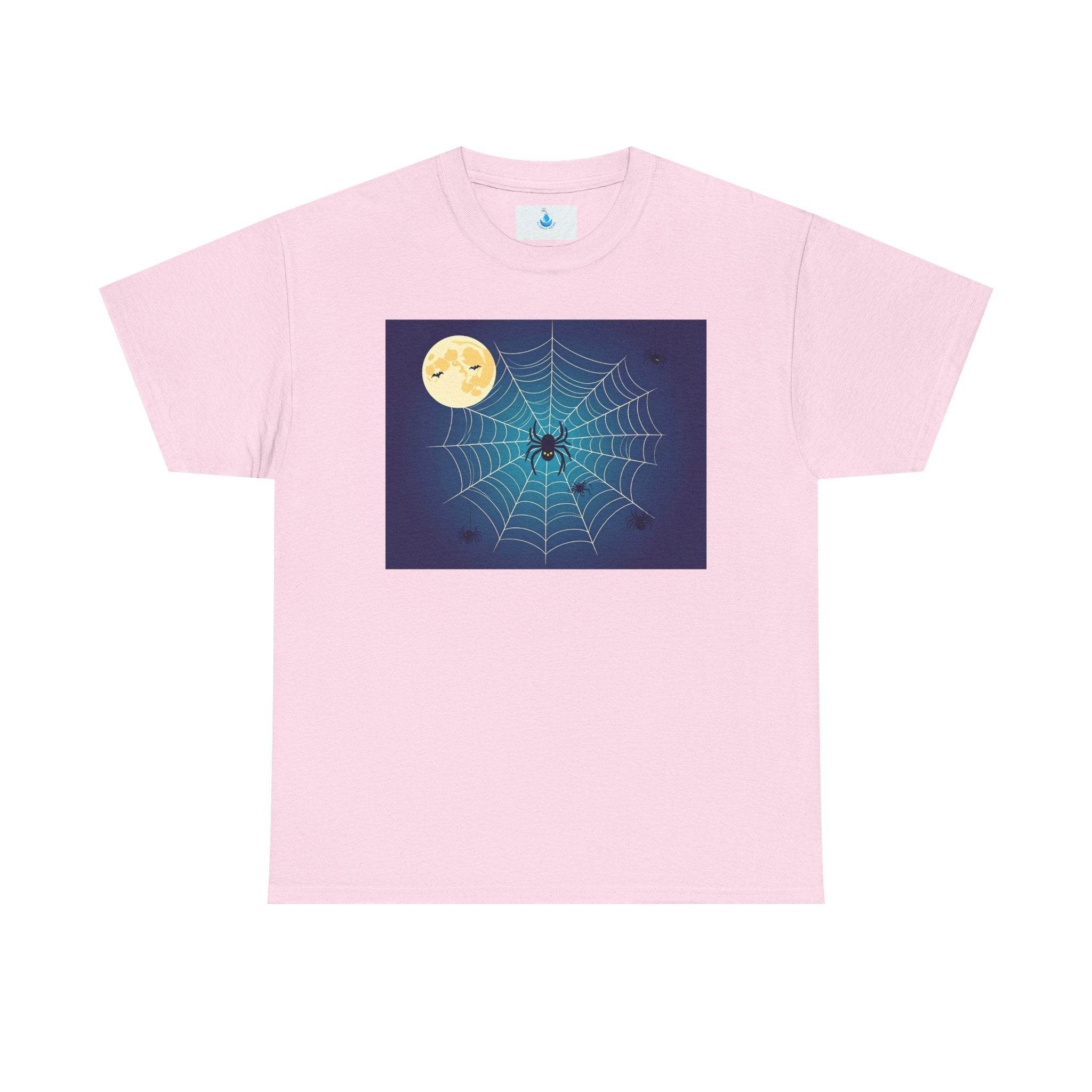 Spooky Halloween Tee, Unisex Cotton Shirt, Fall Fashion, Halloween Costume, Spider Web Design, Casual Wear, Trick or Treat - Flowly Home