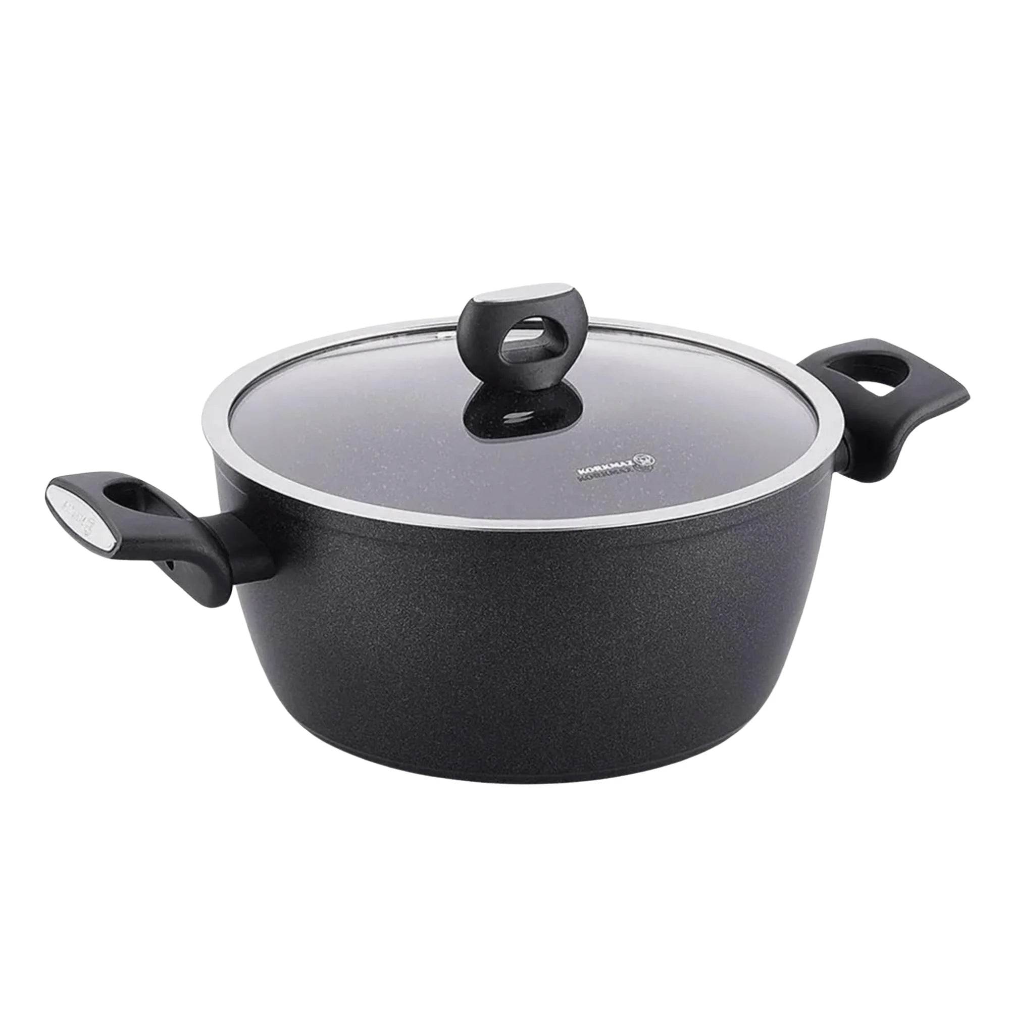Korkmaz Nora Non Stick Cookware Set – 7 Piece Aluminum Cooking Essentials - Flowly Home