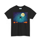Halloween Spider Web Unisex Tee, Spooky T-Shirt for Family Gatherings, Perfect for Halloween Parties, Haunted House Attire, Everyday Wear - Flowly Home
