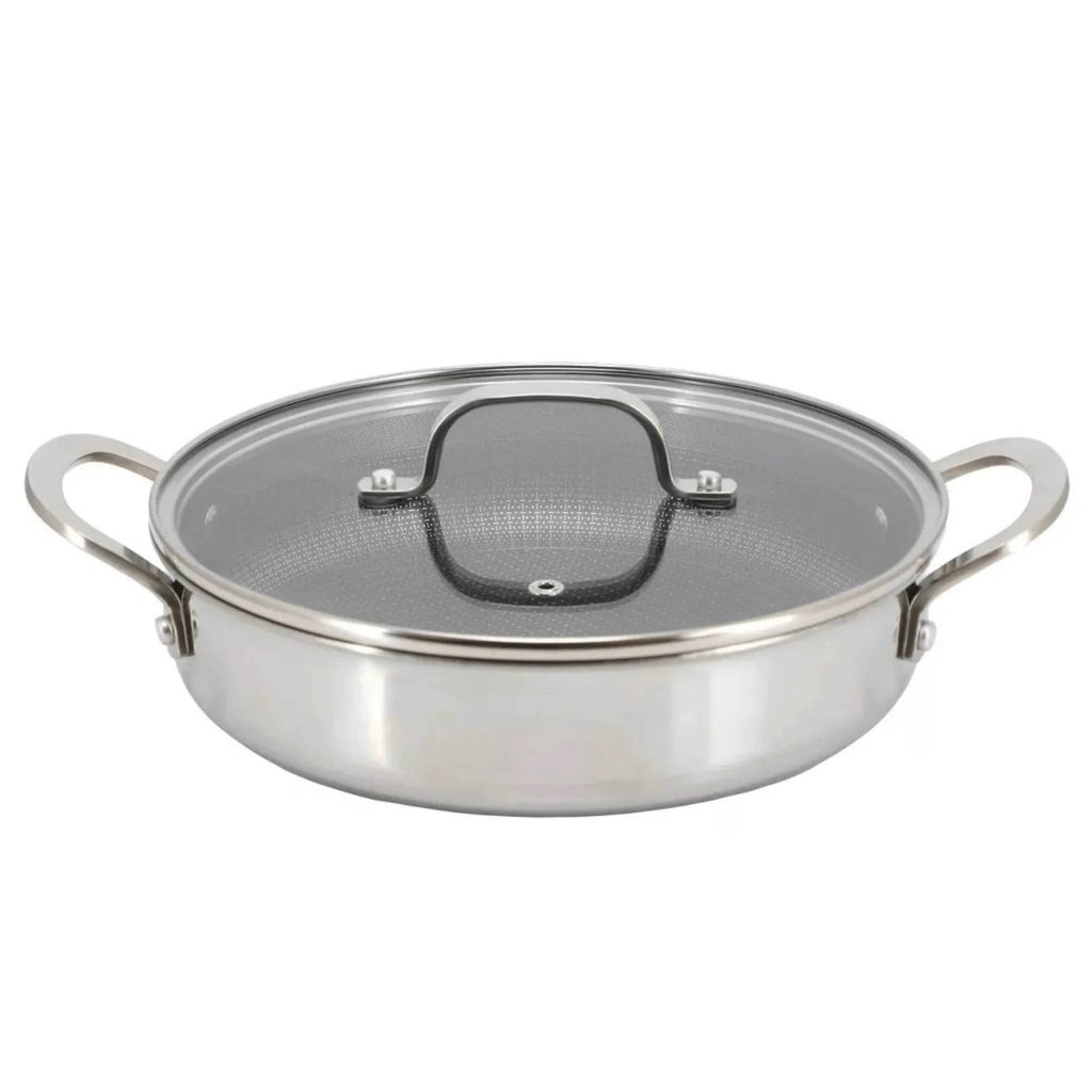 Better Chef Stainless Steel Nonstick Deep Fry Pan 11-Inch 3-Ply with Lid - Flowly Home
