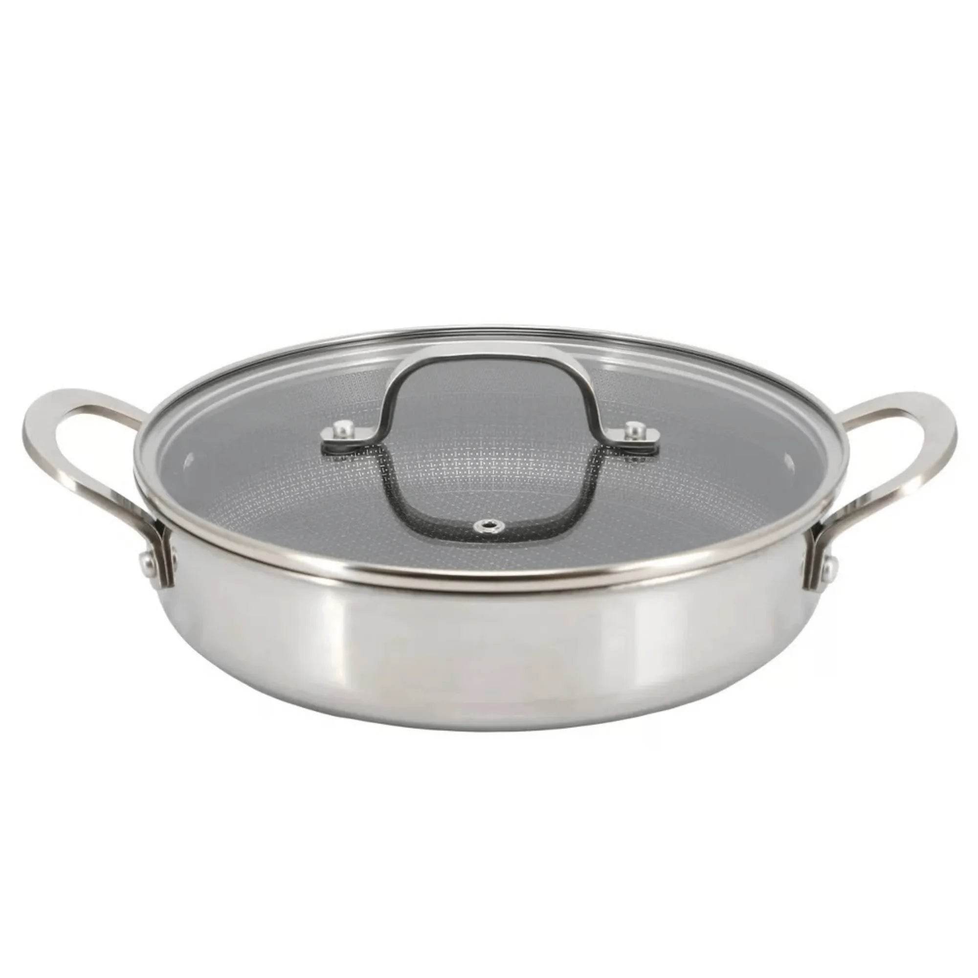 Better Chef Stainless Steel Nonstick Deep Fry Pan 11-Inch 3-Ply with Lid - Flowly Home
