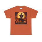 Halloween Witch T-Shirt - Unisex Heavy Cotton Tee, Spooky Fall Apparel, Fun Pumpkin Patch Fashion, Casual Halloween Wear - Flowly Home