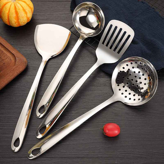 Thickened Stainless Steel Utensils for Kitchen Use - 430 Grade Quality