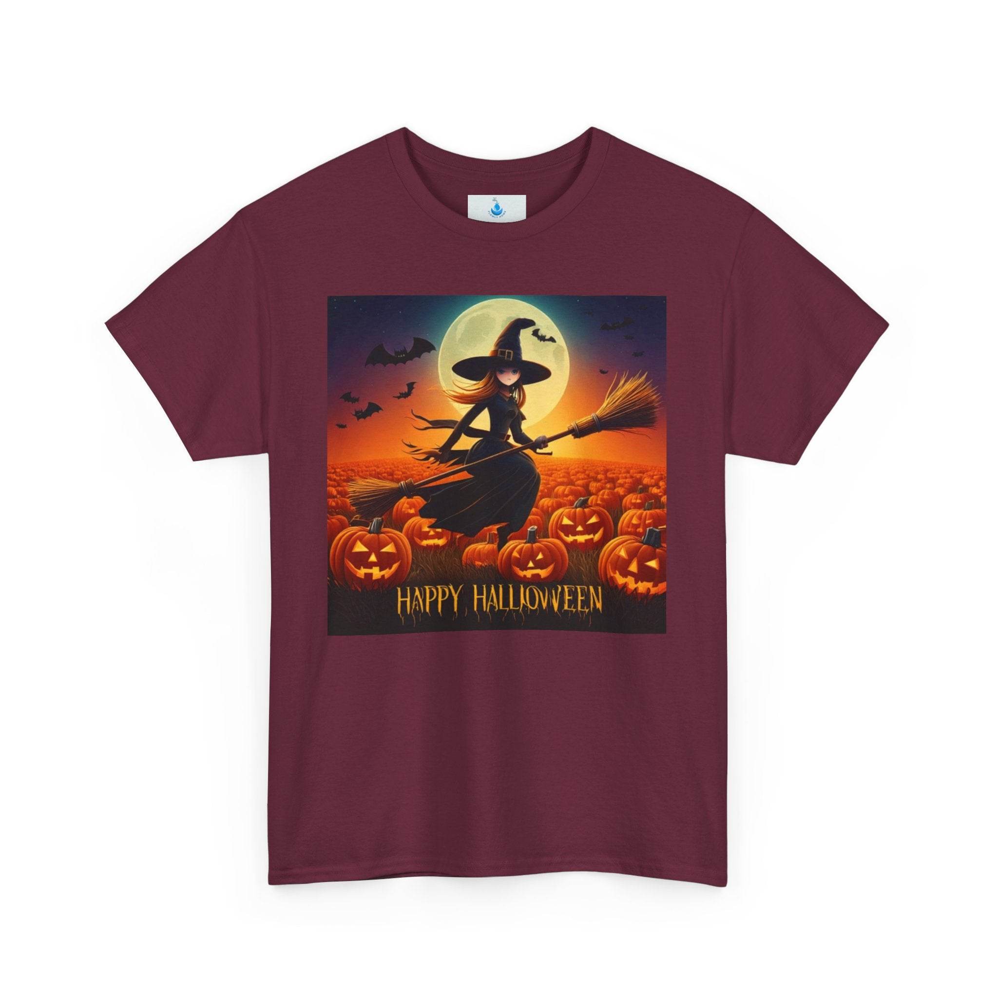 Halloween Witch Tee, Spooky Shirt, Unisex Halloween Costume, Fall Fashion, Trick-or-Treat Apparel, Pumpkin Patch Tee, October 31 Outfit - Flowly Home