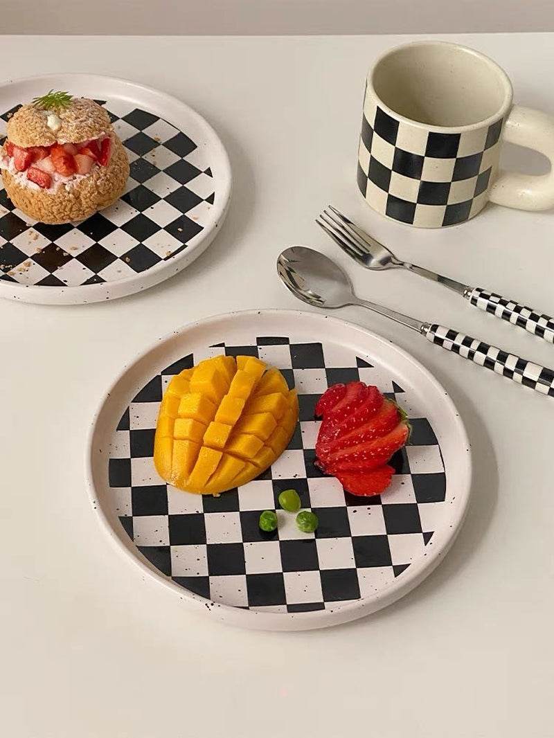 6-Pack Modern Checkered Flatware Set - $4 Each - Flowly Home
