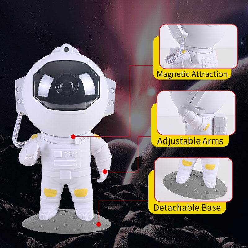Galaxy Star Projector - Astronaut Lamp for Bedroom Decor, Starry Sky Night Light and Home Decoration Gift - Flowly Home
