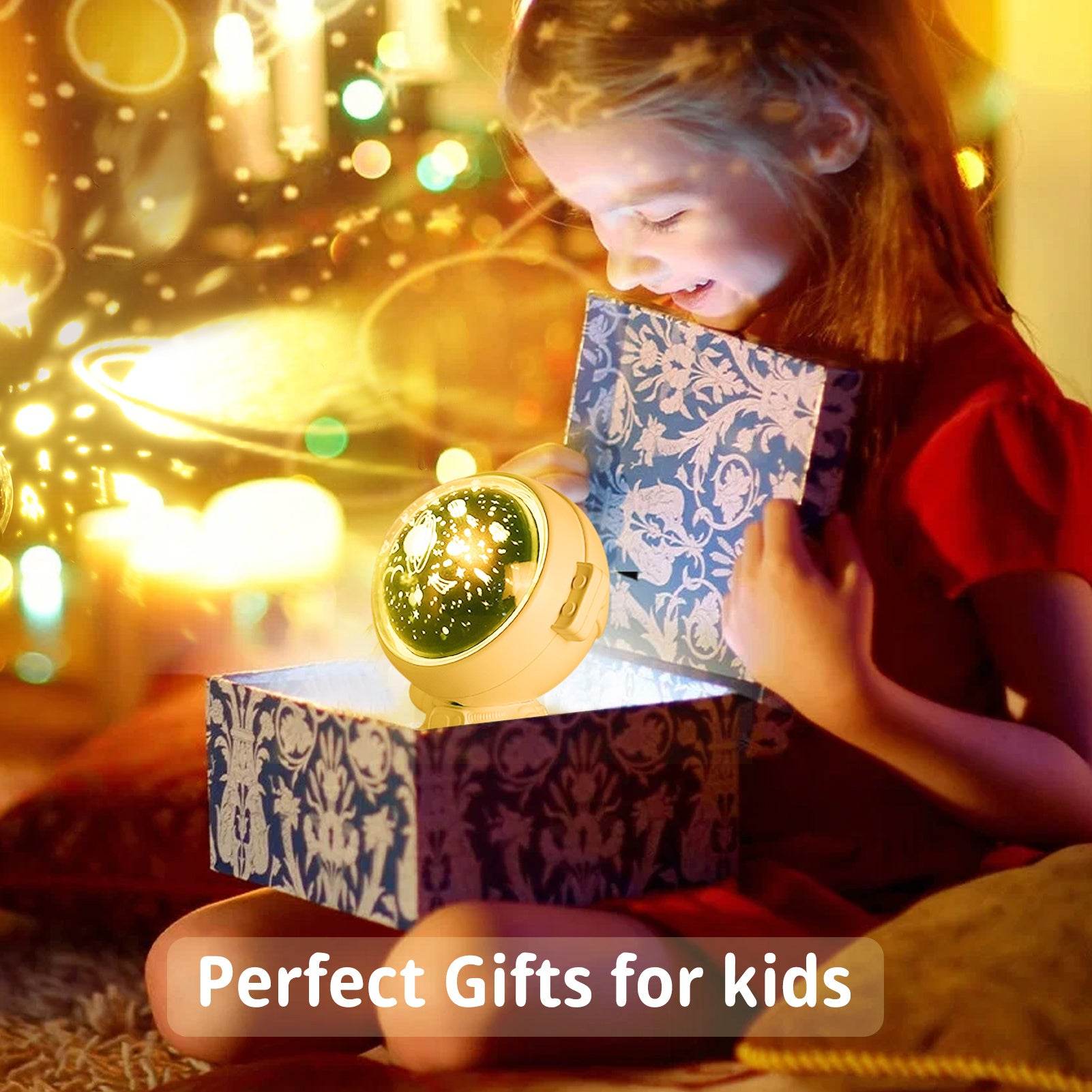 Galaxy Star Projector Astronaut Lamp - Starry Sky Night Light Gift for Kids and Babies - Flowly Home