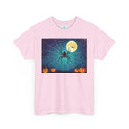 Halloween Spider Web Unisex Tee, Spooky T-Shirt for Family Gatherings, Perfect for Halloween Parties, Haunted House Attire, Everyday Wear - Flowly Home
