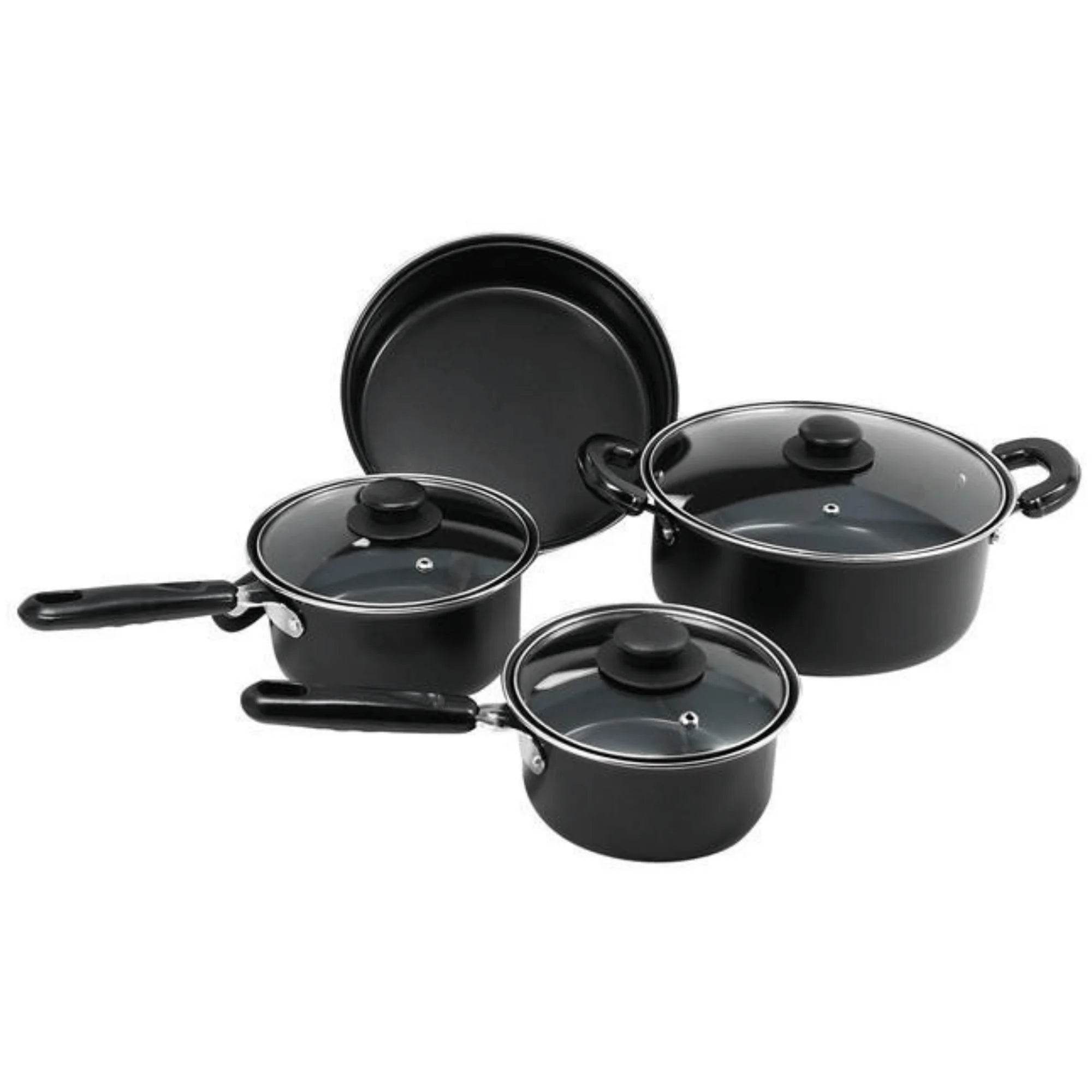 Better Chef Carbon Steel Cookware Set - 7-Piece Set with Glass Lids - Flowly Home