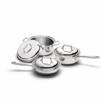 6 Piece Stainless Steel Cookware Set for Efficient Cooking - Flowly Home