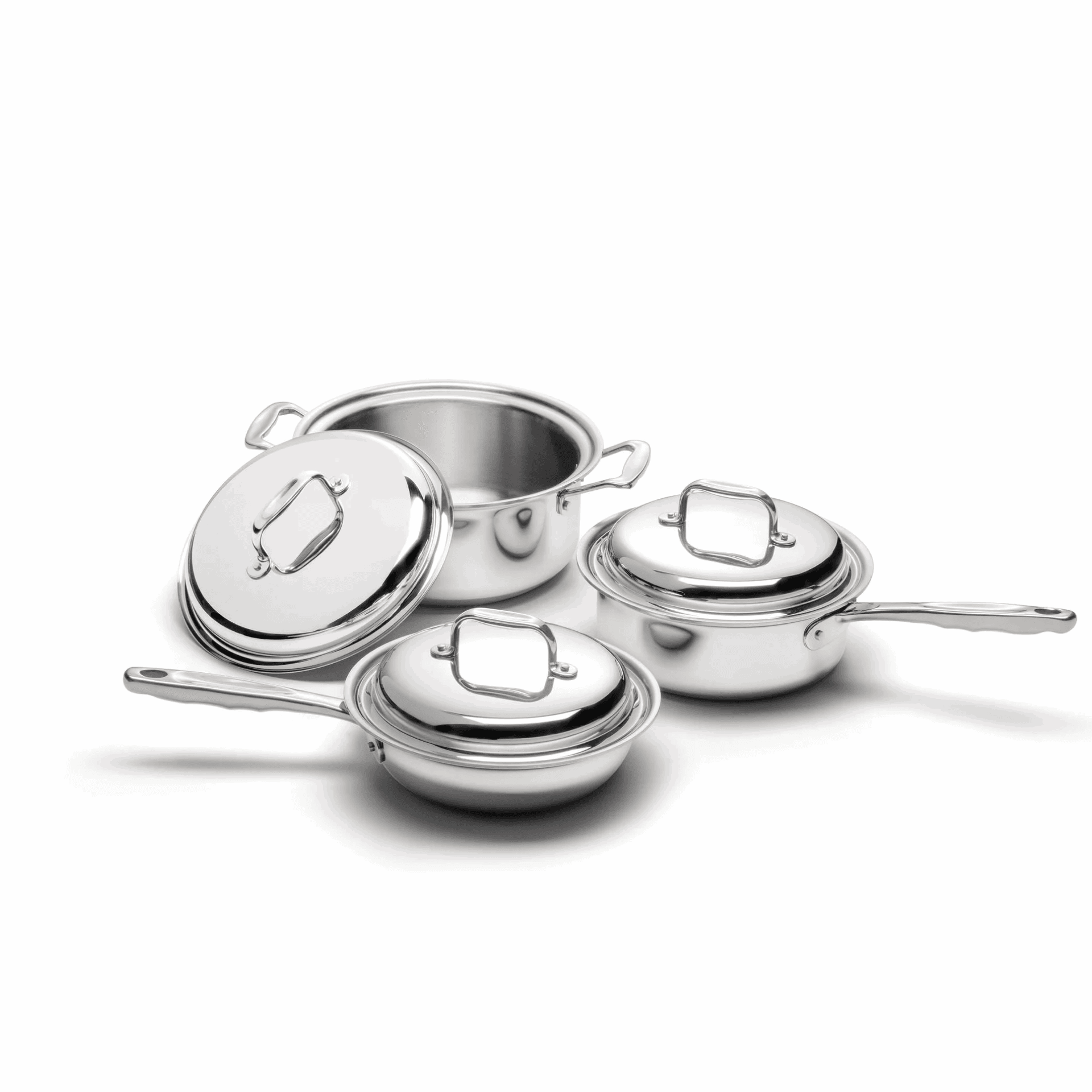 6 Piece Stainless Steel Cookware Set for Efficient Cooking - Flowly Home
