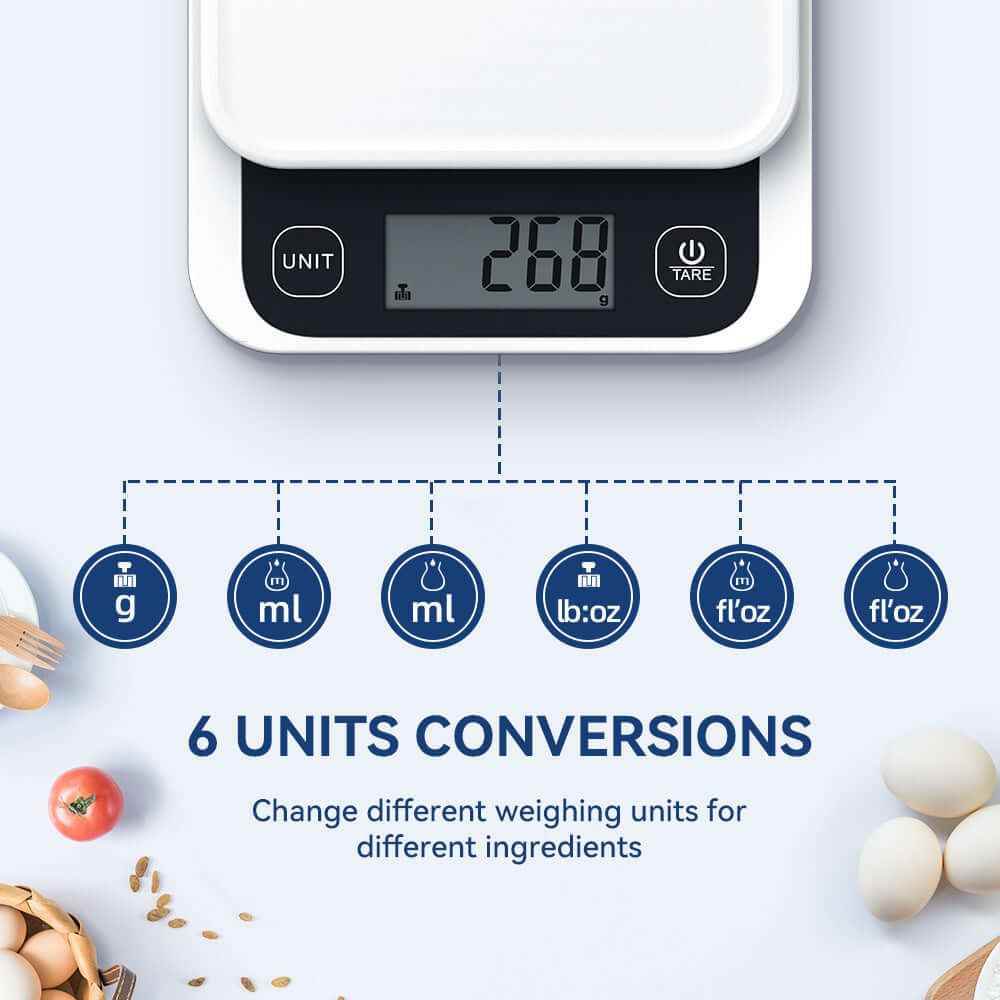 Smart Nutrition Scale Digital Kitchen Scale with Nutrition Calculator APP for Cooking and Baking - Flowly Home
