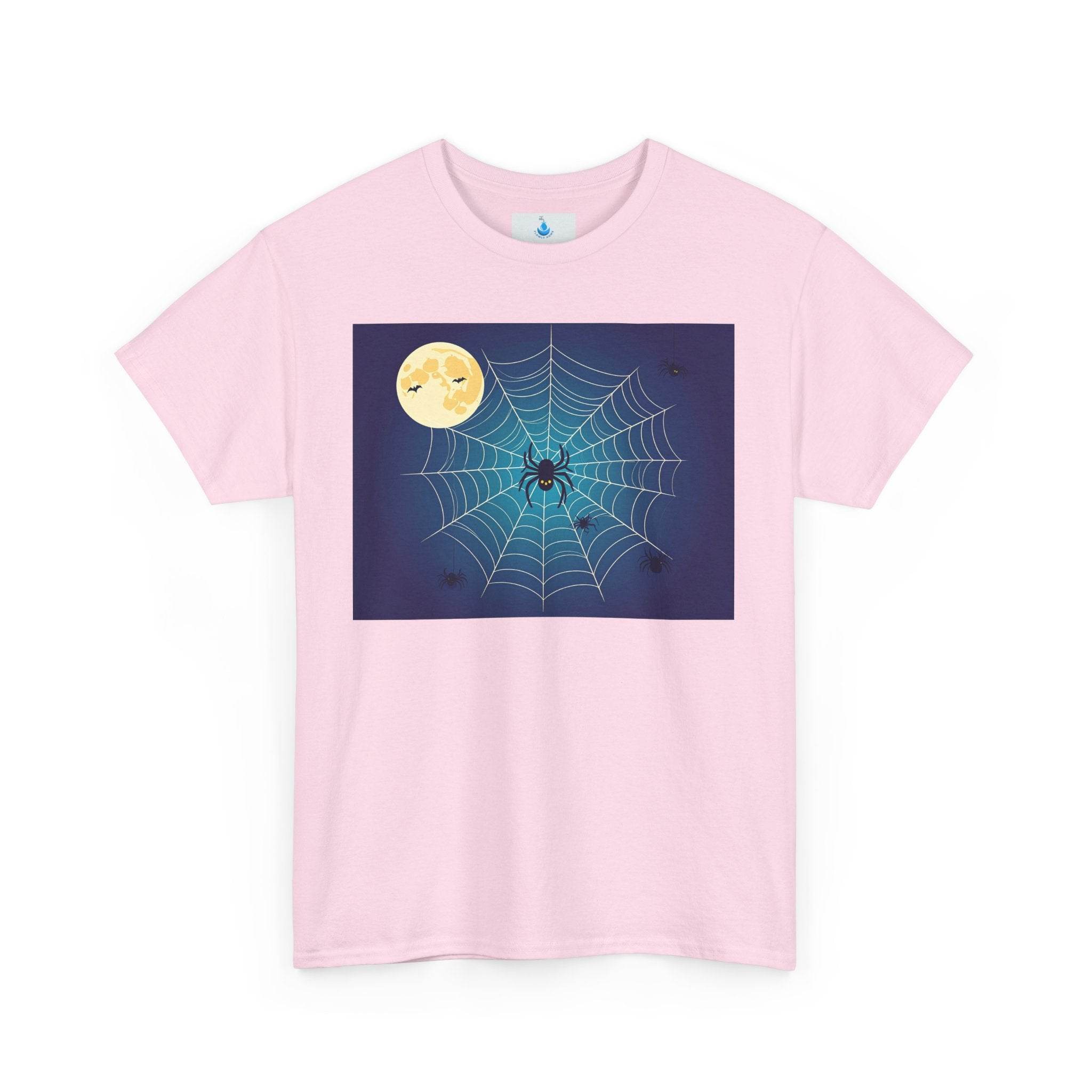 Spooky Halloween Tee, Unisex Cotton Shirt, Fall Fashion, Halloween Costume, Spider Web Design, Casual Wear, Trick or Treat - Flowly Home