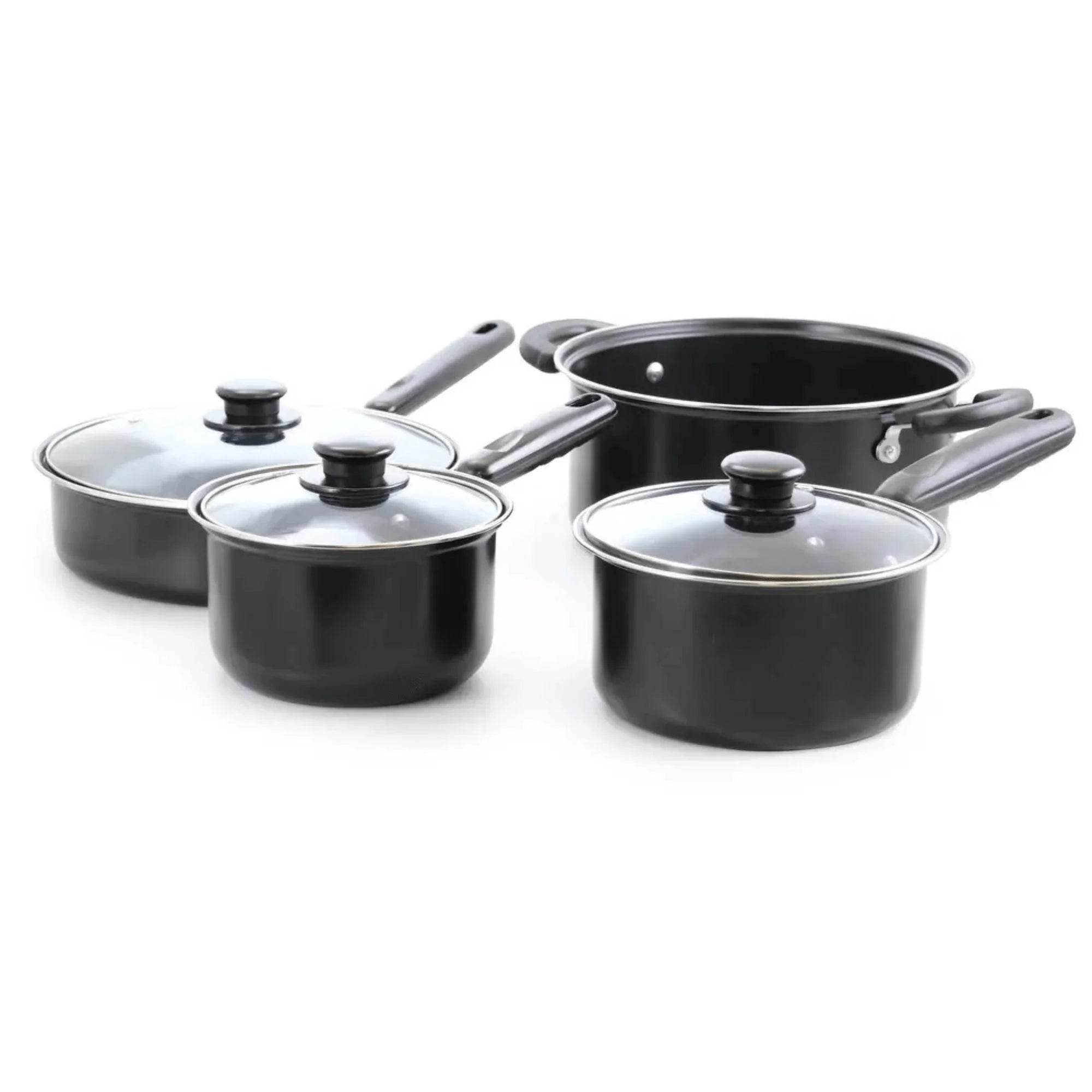 Better Chef Carbon Steel Cookware Set - 7-Piece Set with Glass Lids - Flowly Home