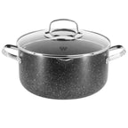 Korkmaz Galaksi Cookware Set - 7 Piece Non Stick Aluminum Cookware Set - Flowly Home