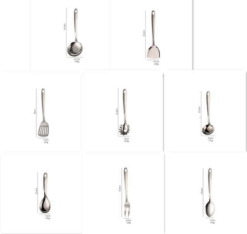 Thickened Stainless Steel Utensils for Kitchen Use - 430 Grade Quality - Flowly Home