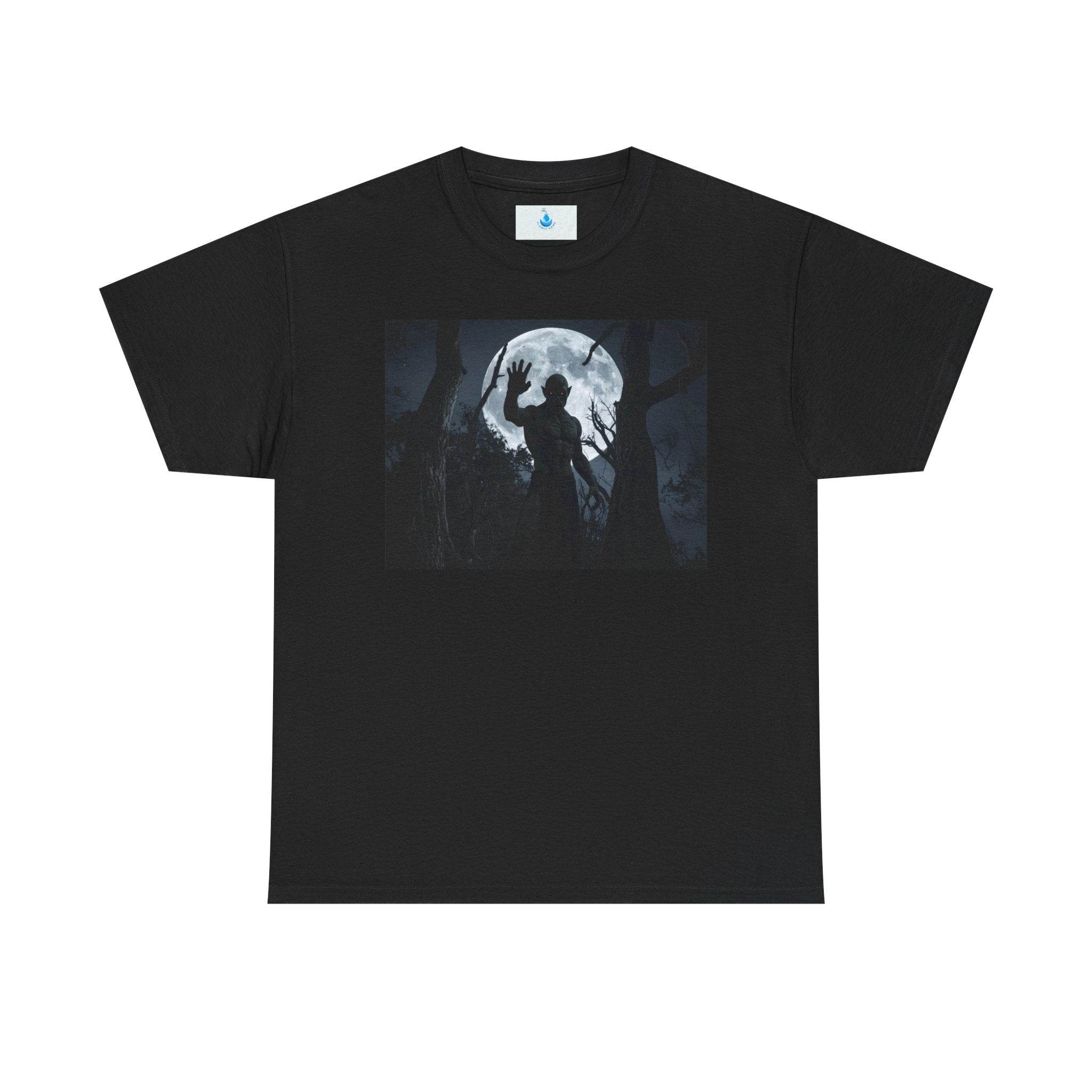 Spooky Moonlight Unisex Tee – Perfect for Halloween, Casual Wear, Ghost Lovers, or Night Out - Flowly Home