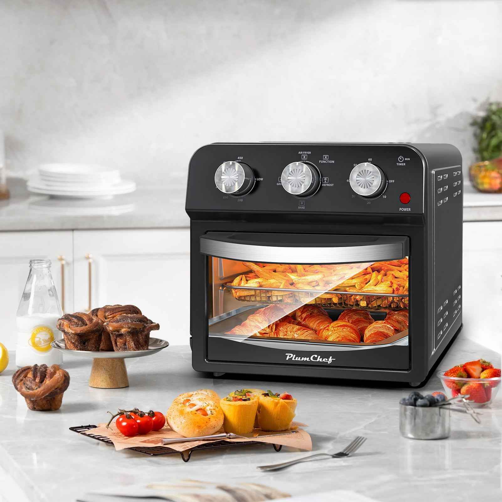 12.5 Qt Air Fryer - Versatile Multi-Function Cooking Grill for Air Frying, Baking, and Presets - Flowly Home
