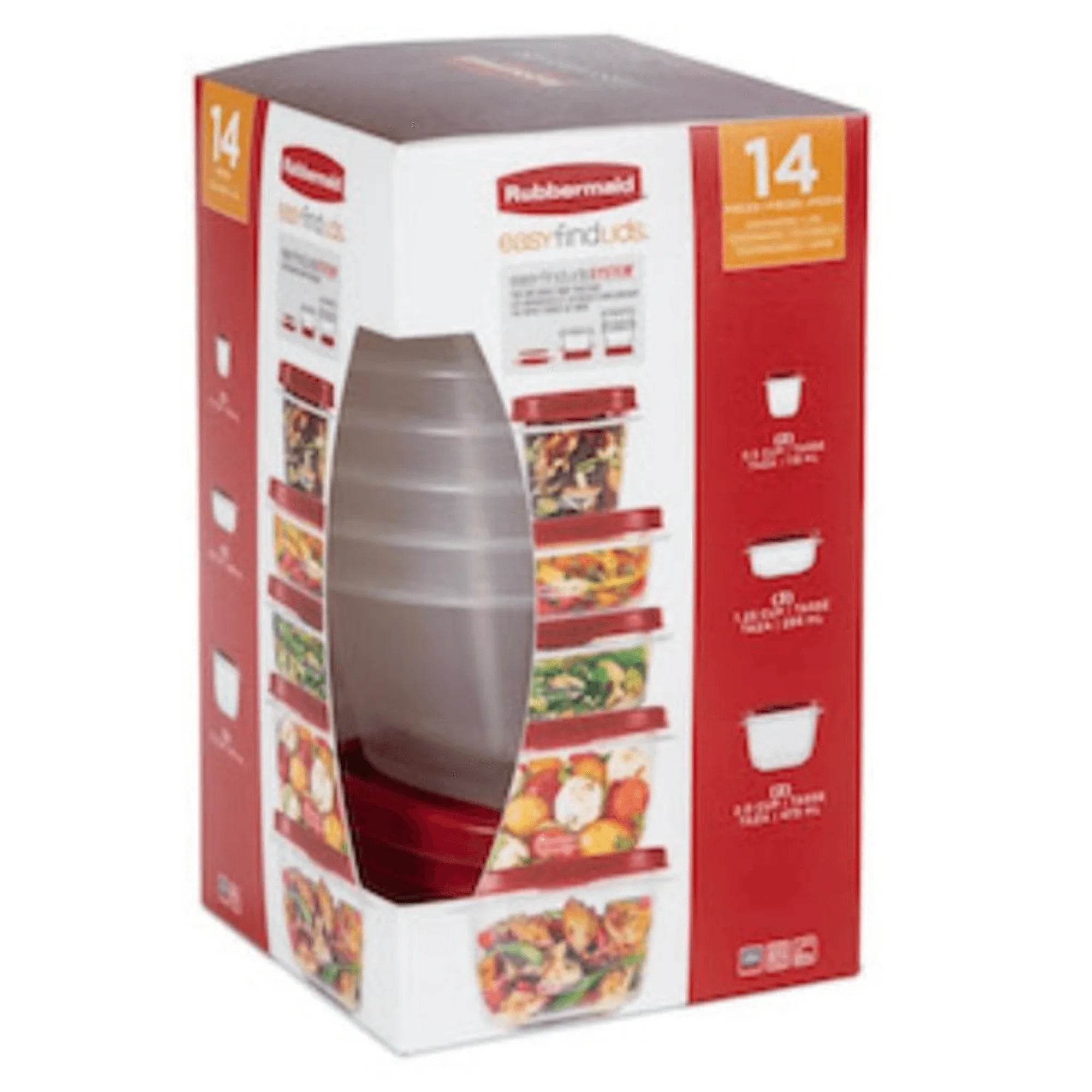 Rubbermaid Food Storage Set 14Pc EasyFindLids - Flowly Home