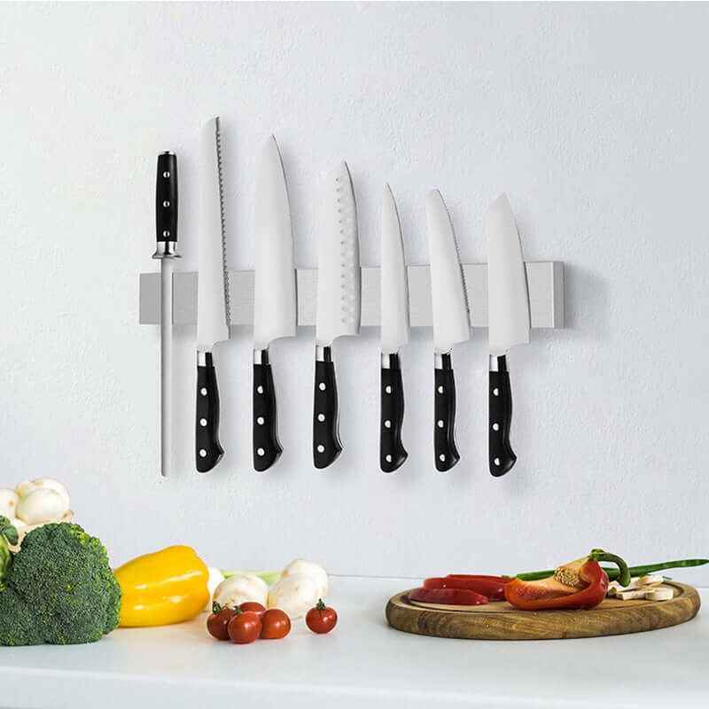 Kitchen Knife Storage Rack - Wall-Mounted Organizer for Kitchen Efficiency - Flowly Home