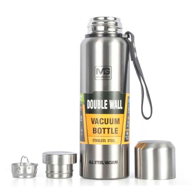 Stainless Steel Travel Mug - Insulated Outdoor Portable Water Cup - Flowly Home