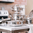 9 Piece Stainless Steel Cookware Set for Optimal Cooking Performance - Flowly Home
