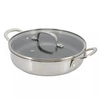 Better Chef Stainless Steel Nonstick Deep Fry Pan 11-Inch 3-Ply with Lid - Flowly Home