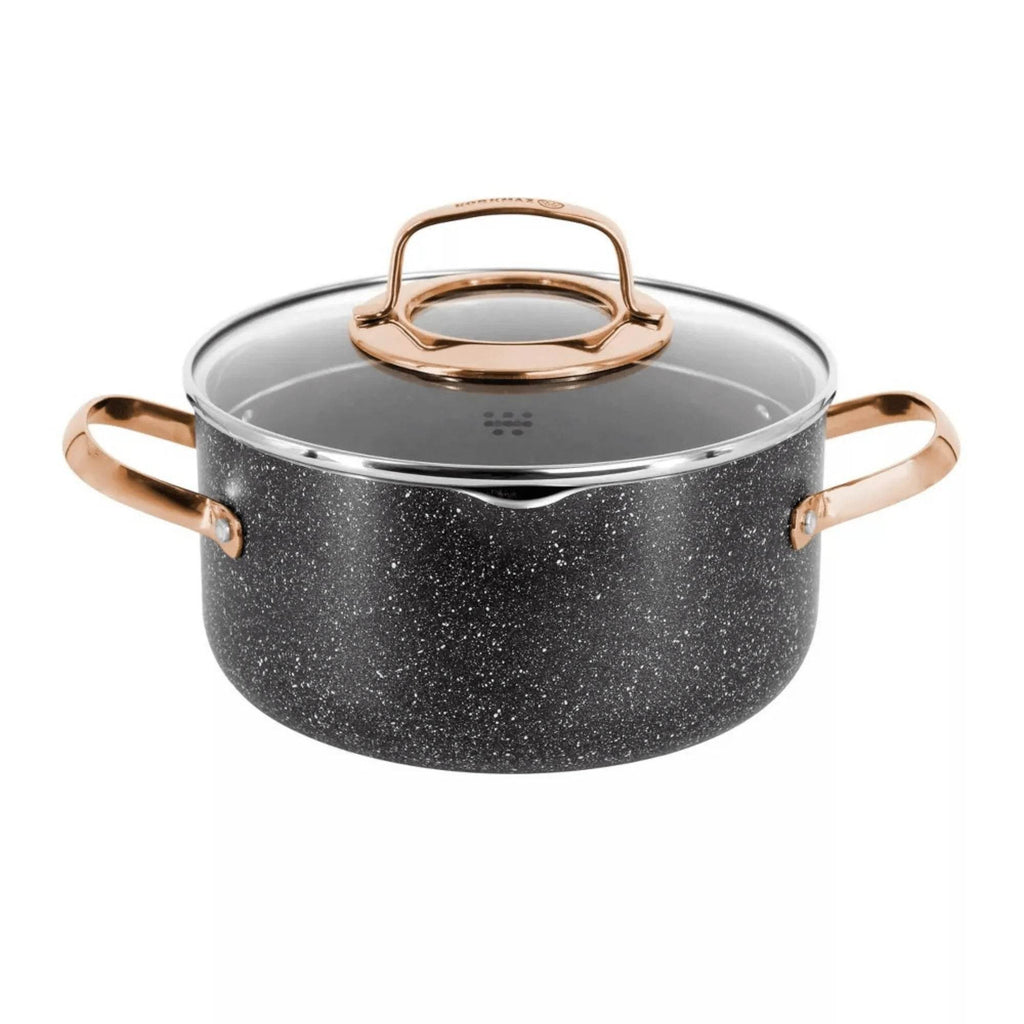 Korkmaz Galaksi Cookware Set - 7 Piece Non Stick Aluminum Cookware Set - Flowly Home