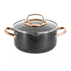 Korkmaz Galaksi Cookware Set - 7 Piece Non Stick Aluminum Cookware Set - Flowly Home