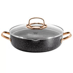 Korkmaz Galaksi Cookware Set - 7 Piece Non Stick Aluminum Cookware Set - Flowly Home