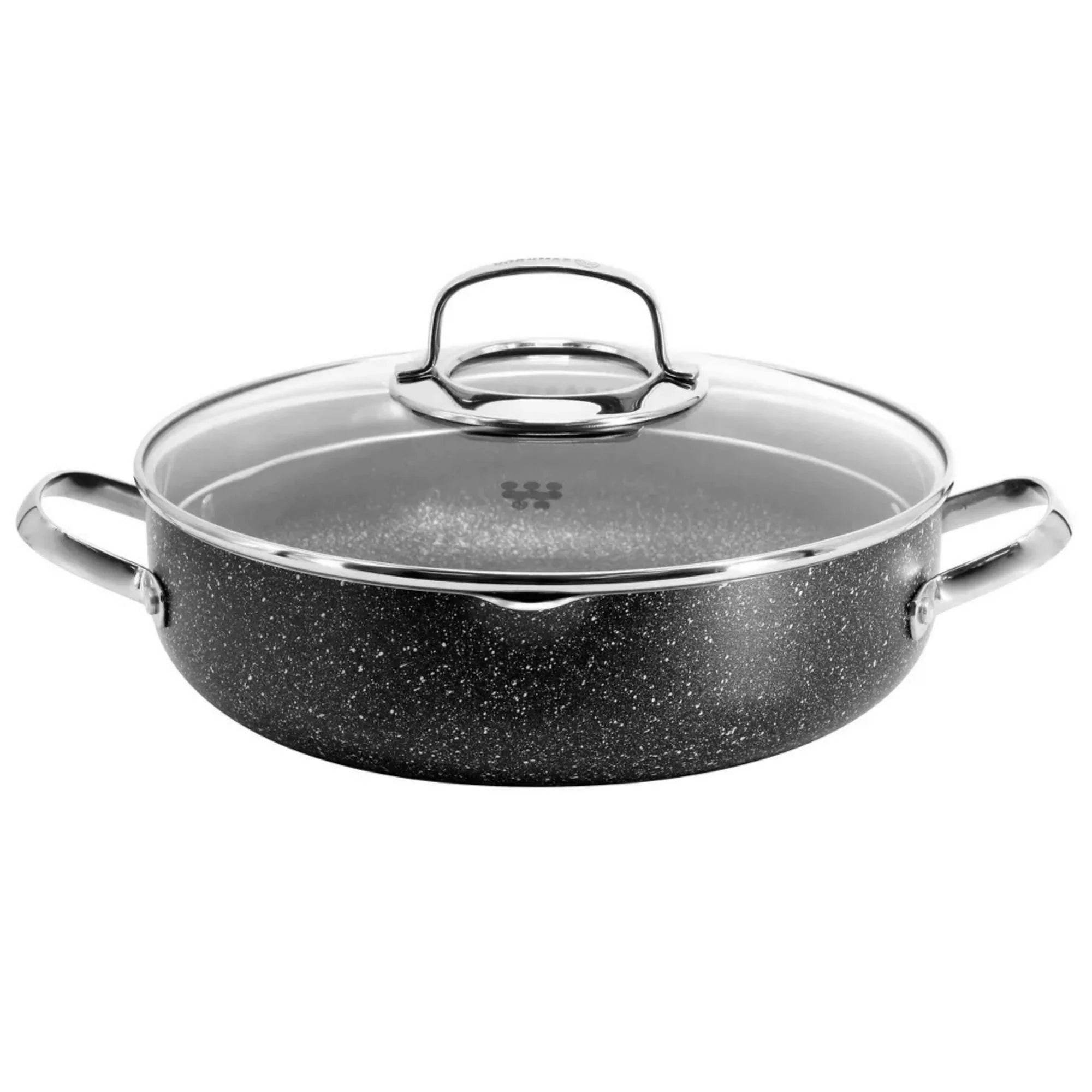 Korkmaz Galaksi Cookware Set - 7 Piece Non Stick Aluminum Cookware Set - Flowly Home